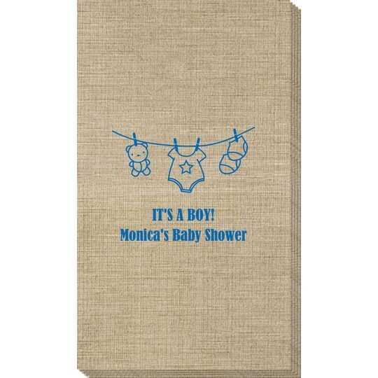 Teddy Bear Clothesline Bamboo Luxe Guest Towels